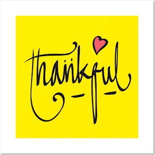 thankful Posters and Art